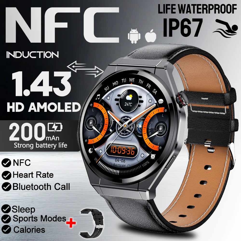 2026 New Smart Sports Watch Bluetooth Call 100+ Sports Mode IP67 Waterproof Health Reminder Sedentary Reminder Sleep Smart Watch