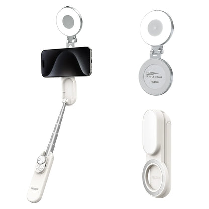 TELEISN Mini Magnetic Smart Phone ZOOM Remote Selfie Stick Tripod For Iphone 17 16 15 14 13 Pro Promax HUAWEI XIAOMI SAMSUNG