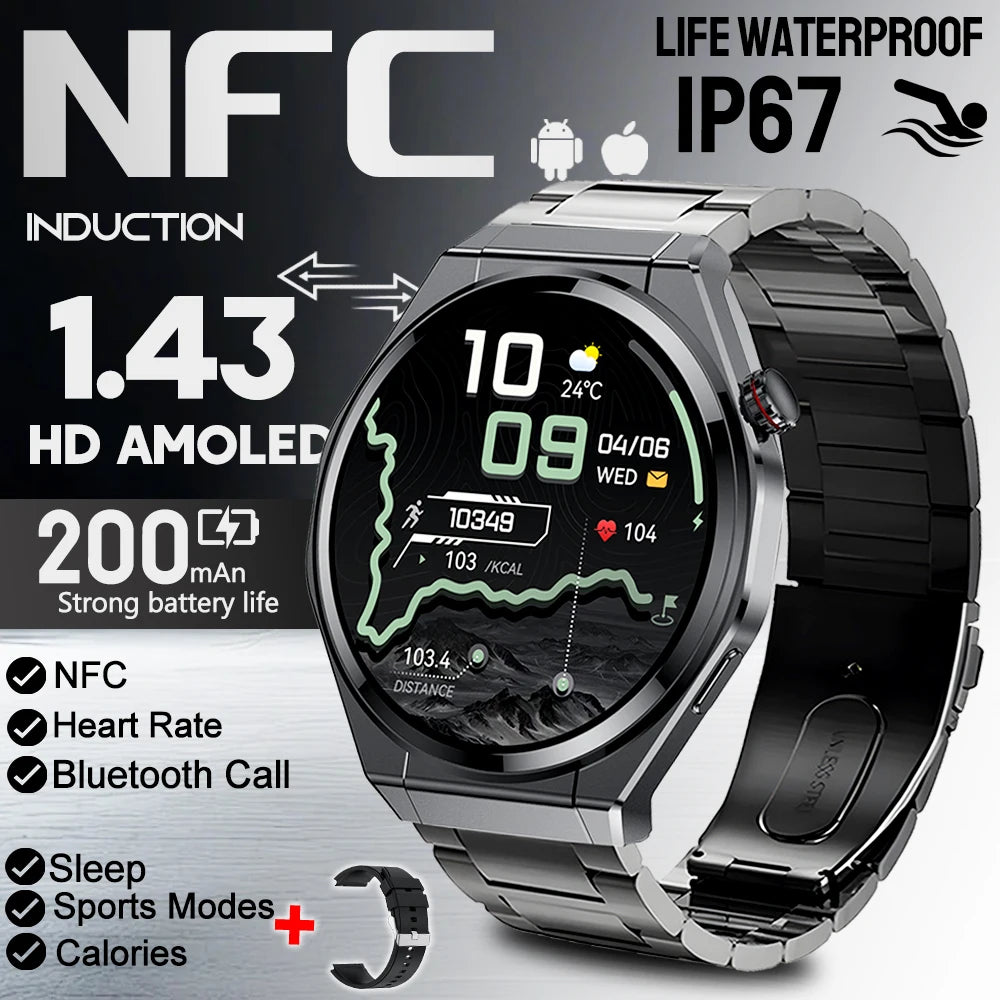 2026 New Smart Sports Watch Bluetooth Call 100+ Sports Mode IP67 Waterproof Health Reminder Sedentary Reminder Sleep Smart Watch