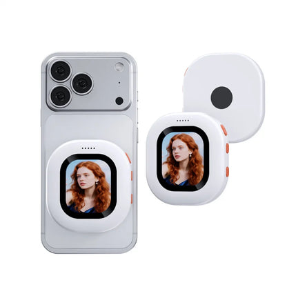 Wireless Magnetic Phone Screen Projector for iPhone Android Auto Selfie Photography Mirroring Streaming Media Device