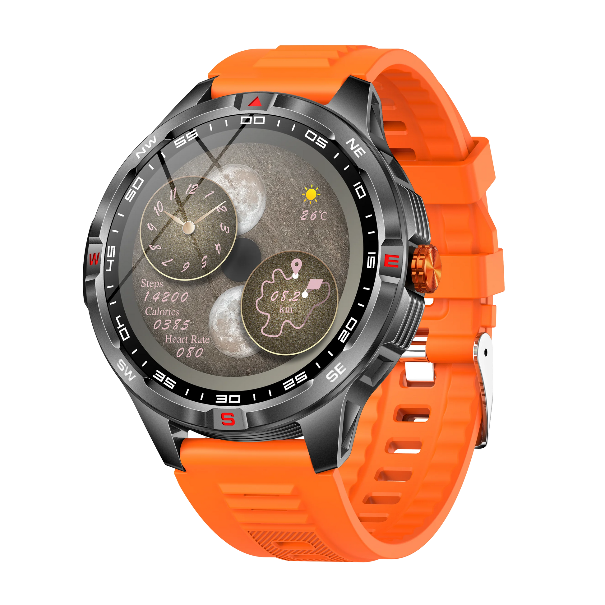 NEW Hot Smartwatch for Android/IOS Wireless Call Answer 1000mAh Battery Compass Sports Men Flashlight IP68 Waterproof 2026 Gifts