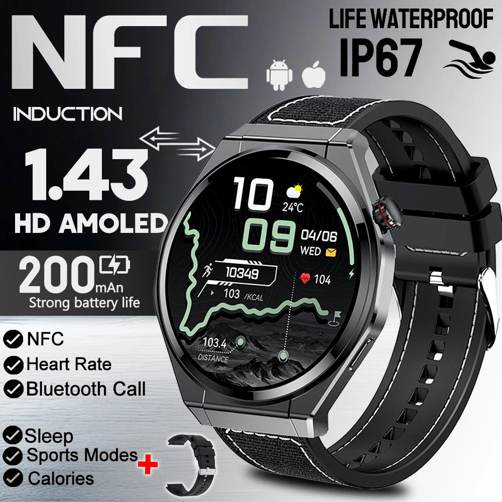2026 New Smart Sports Watch Bluetooth Call 100+ Sports Mode IP67 Waterproof Health Reminder Sedentary Reminder Sleep Smart Watch