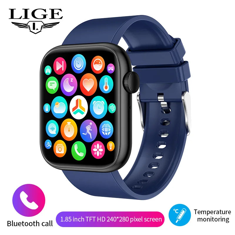 New Smart Watch For Men Full Touch Screen Bluetooth Call Waterproof Watches Sport Fitness Tracker Smartwatches Lady Reloj Mujer