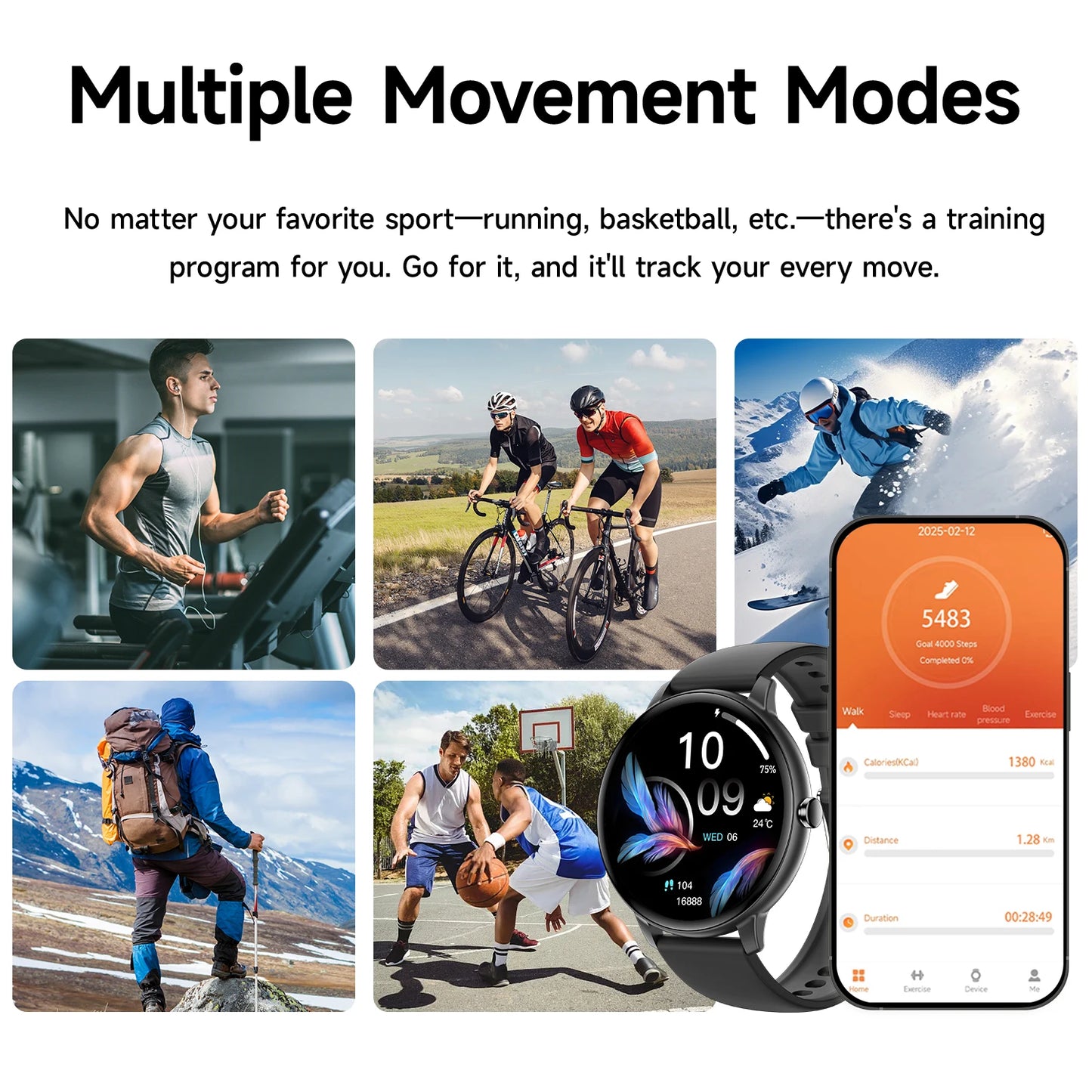 2025 NEW Hot Smartwatch For Android/IOS Phone Wireless Call AI Voice Assistant Multi Sport Modes Watch Waterproof Men Women Gift