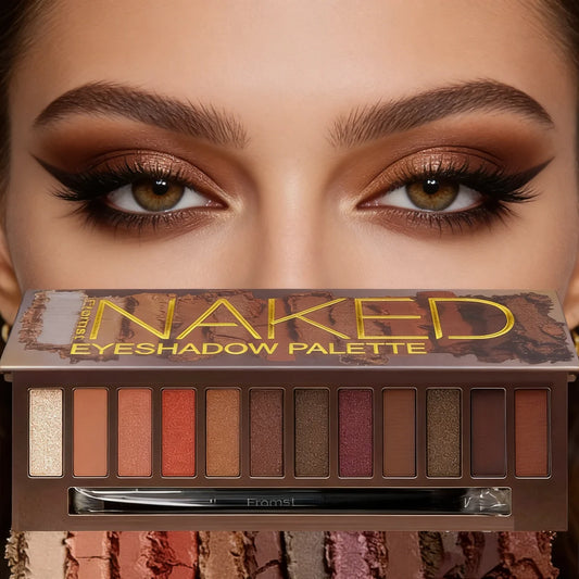 12 Color Eye Shadow Palette Mirror Packaging Pearly Shimmer Stage Makeup Effect Durable Easy To Apply Waterproof