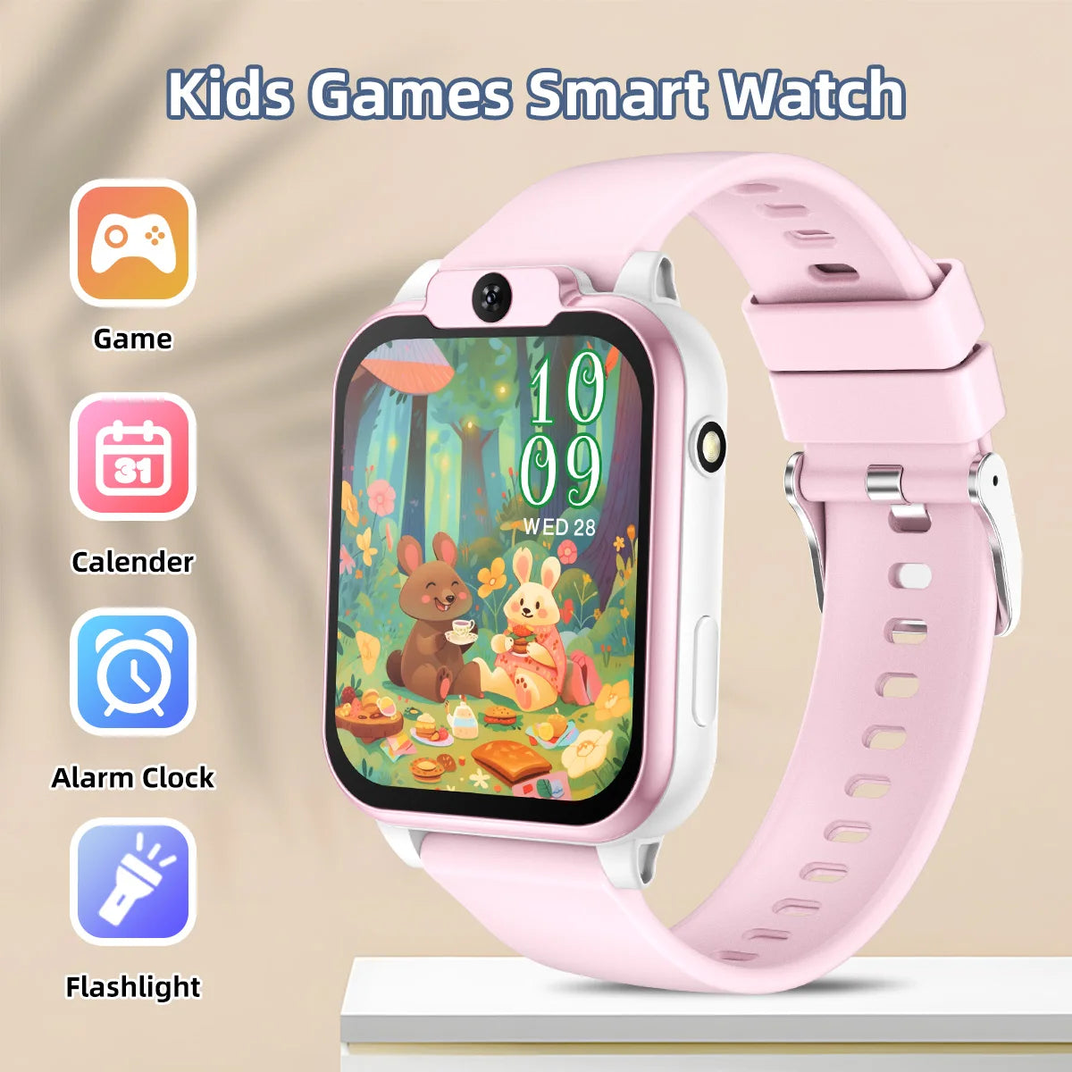 2026 NEW Smart Watch for Children Multifunctional Watch Camera Control Take Photo Multi-mode Wisdom Games 24 Languages Gift Kids