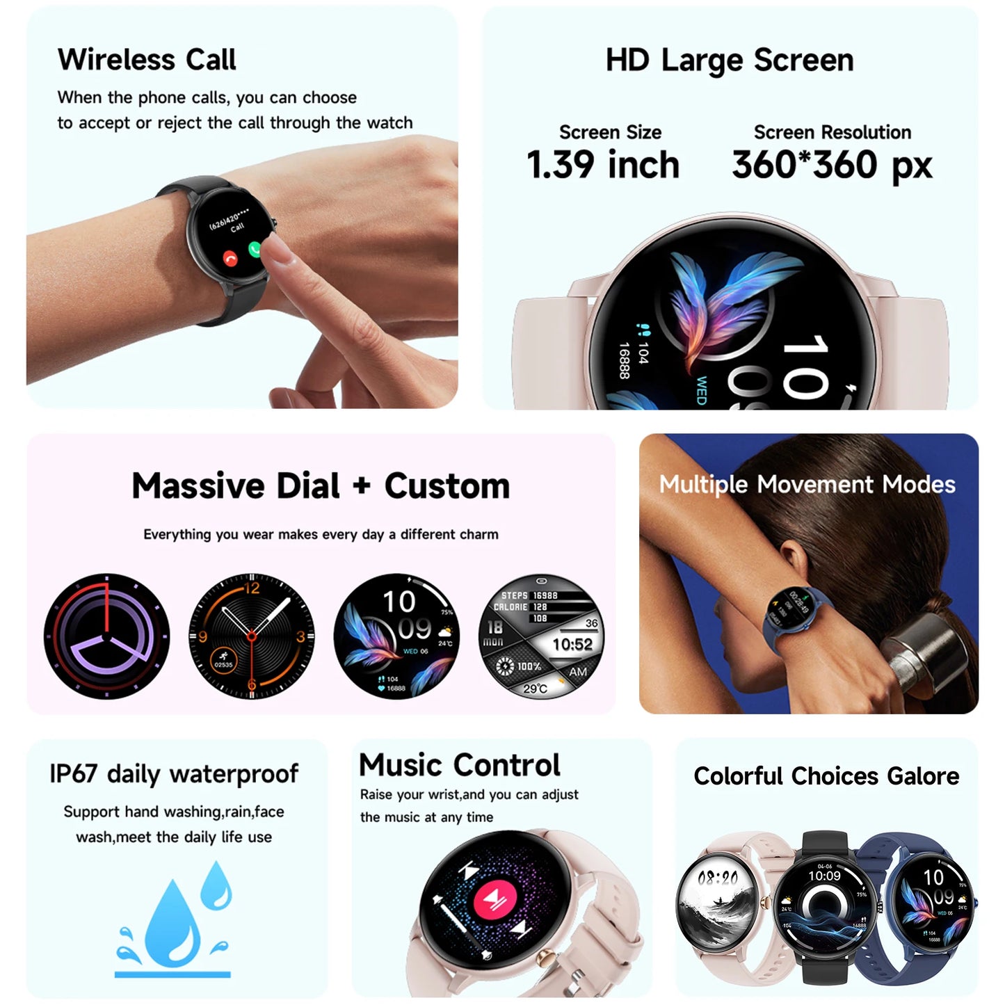 2025 NEW Hot Smartwatch For Android/IOS Phone Wireless Call AI Voice Assistant Multi Sport Modes Watch Waterproof Men Women Gift