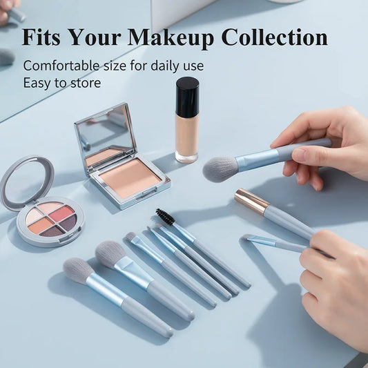 Soft Fluffy Makeup Brushes Set, Cosmetics, Foundation, Blush, Powder, Eyeshadow, Kabuki, Blending, Beauty Tool, 8Pcs