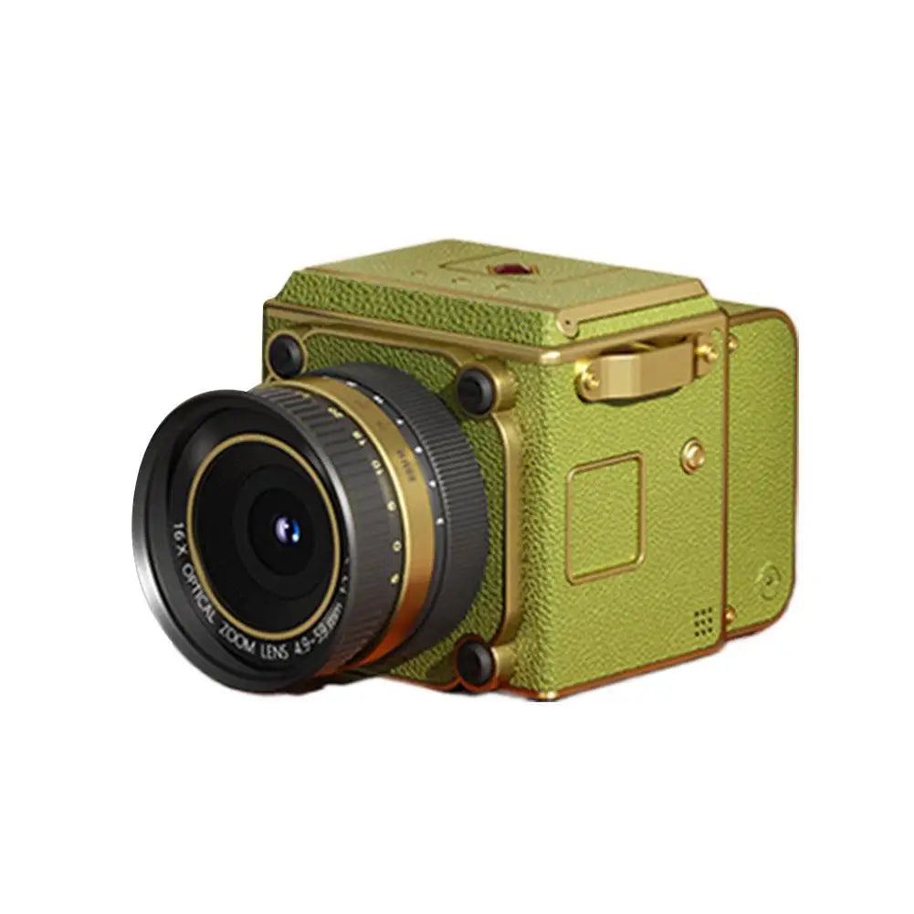 Retro Mini CCD Digital Camera - 4K HD 16X Zoom Portable Vintage Camera for Students Travel Vlogging Photography