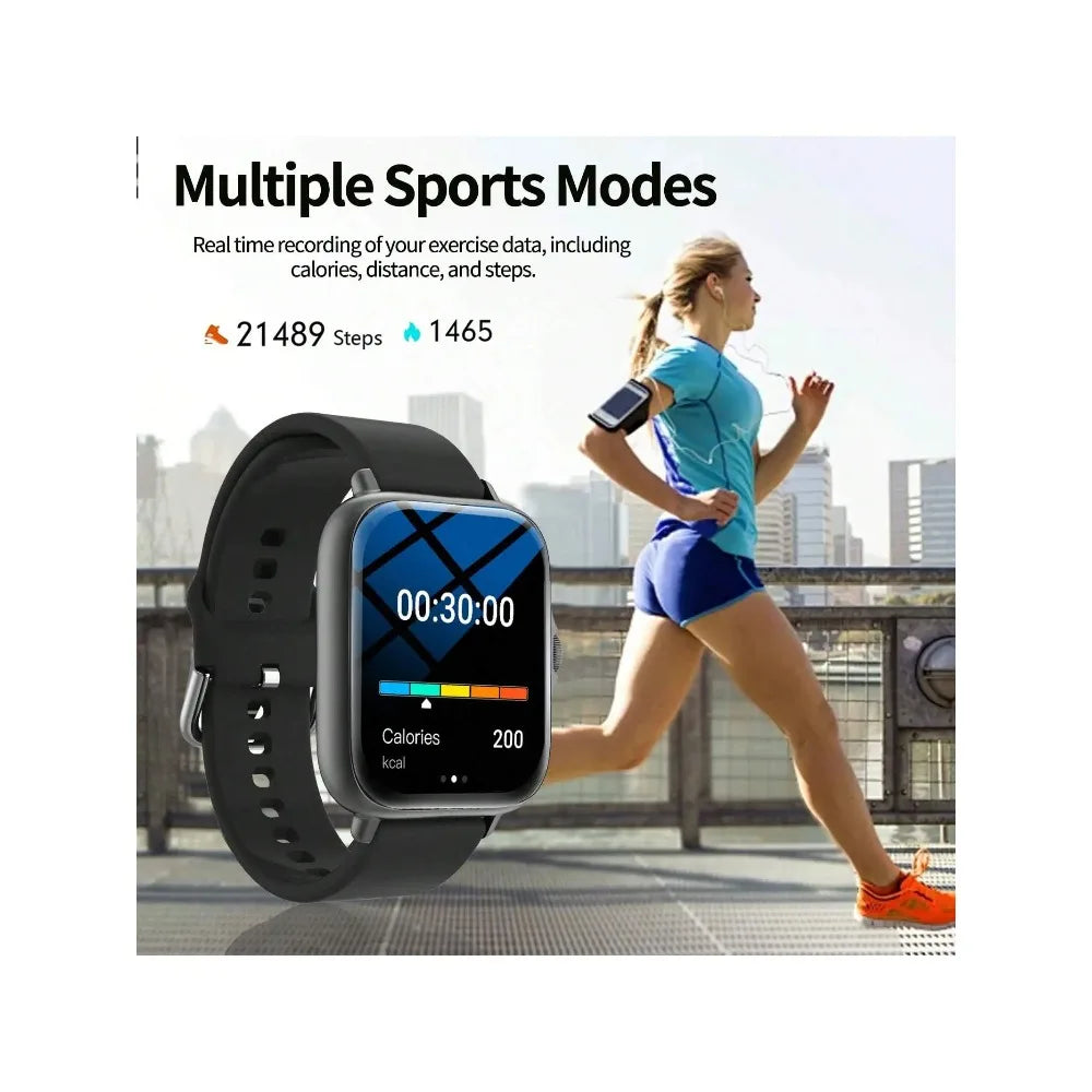 Smart Watch, Wireless Call/Dial, Multiple APP Alerts, Sports Watch, Customized Wallpaper, iPhone/Andriod