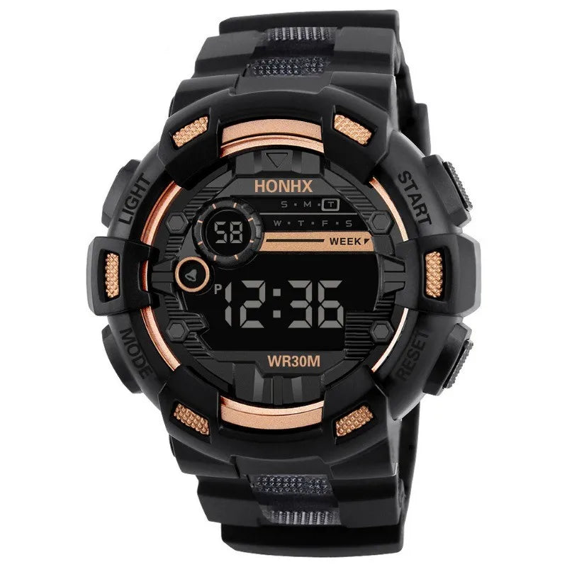 Electronic watch, student men's sports multi-function LED electronic watch