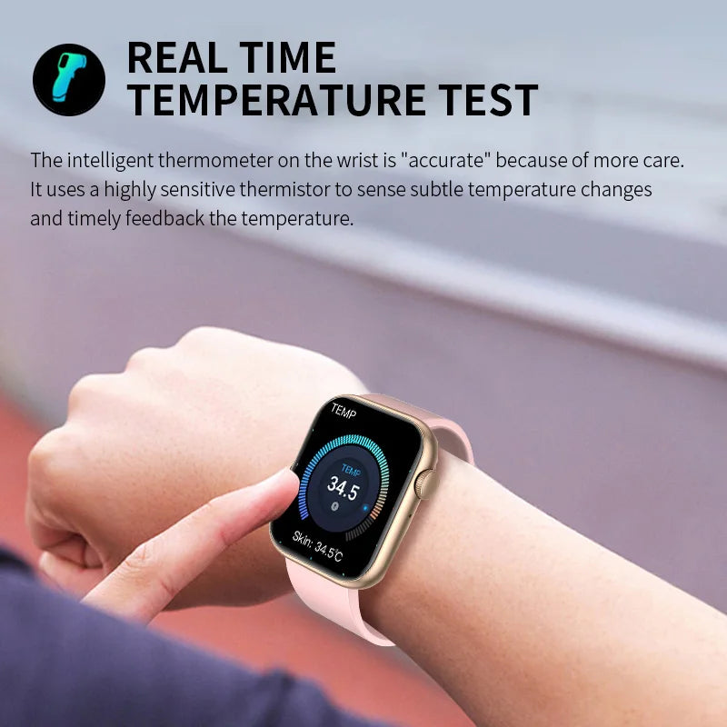 New Smart Watch For Men Full Touch Screen Bluetooth Call Waterproof Watches Sport Fitness Tracker Smartwatches Lady Reloj Mujer