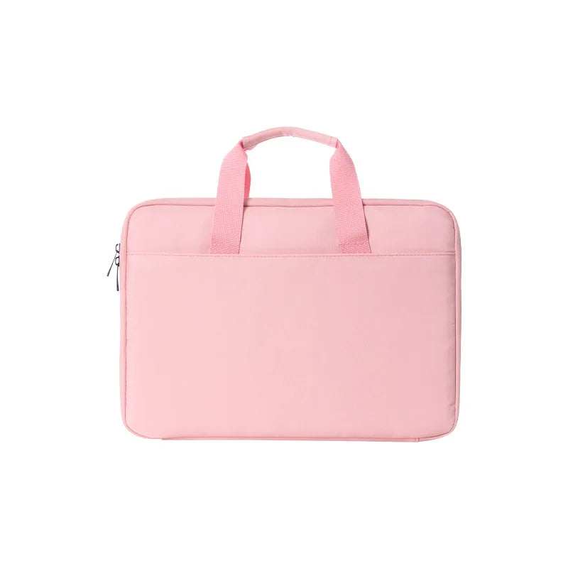 PU Lambskin Full Open Laptop Bag for 15-16 Inch Waterproof Shockproof Soft Touch Computer Bag