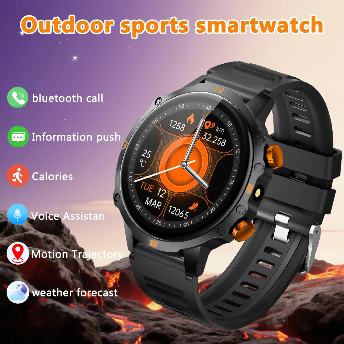 2026 Smart Watch 1.5''HD Screen Al Voice Assistant BT Call Message Push 100+Sport Fashion Smartwatch For Men Women Birthday Gift