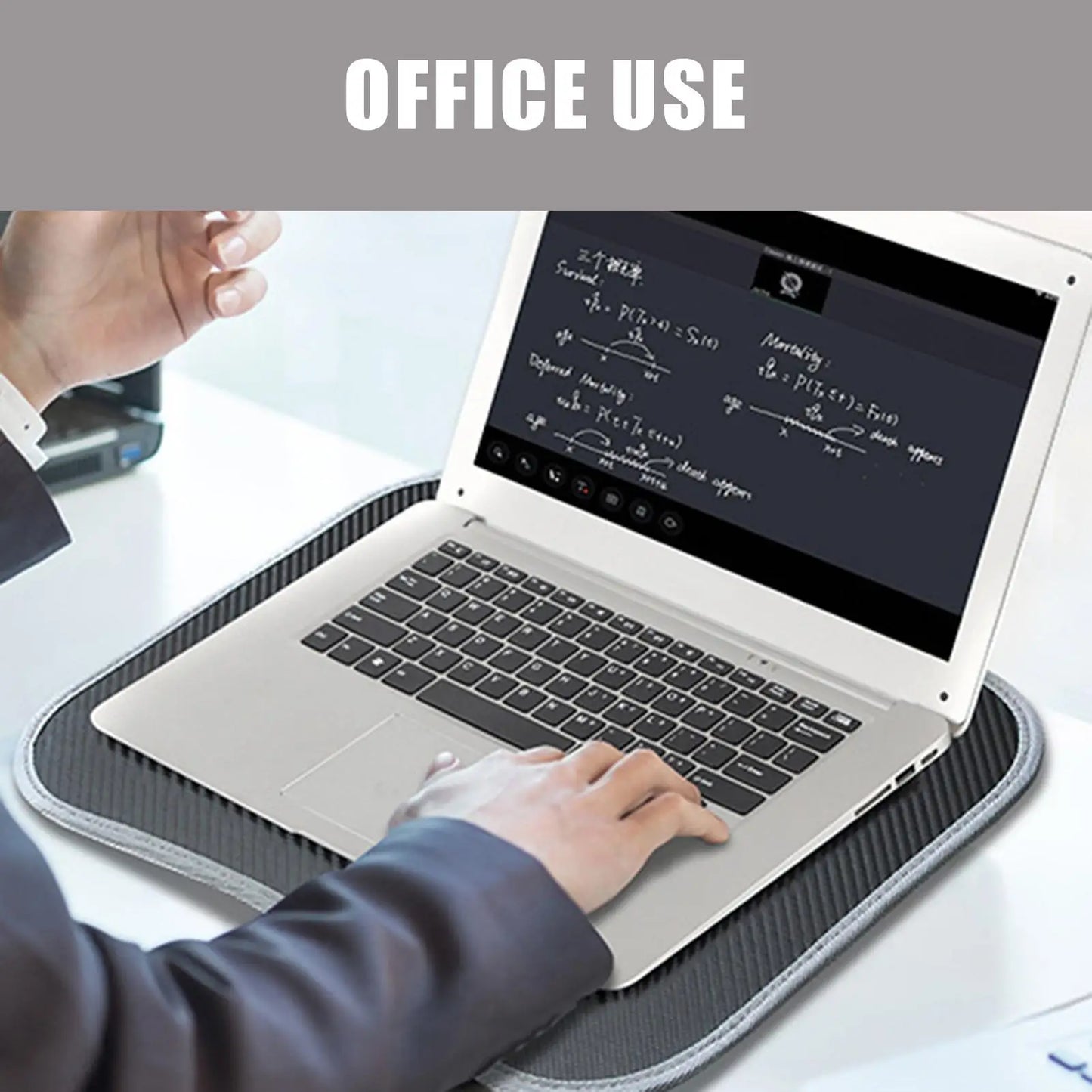 Computer Lap Desk Lapdesk For Laptop With Soft Pillow Cushion Writing Padded Tray With Handle For Work And Game
