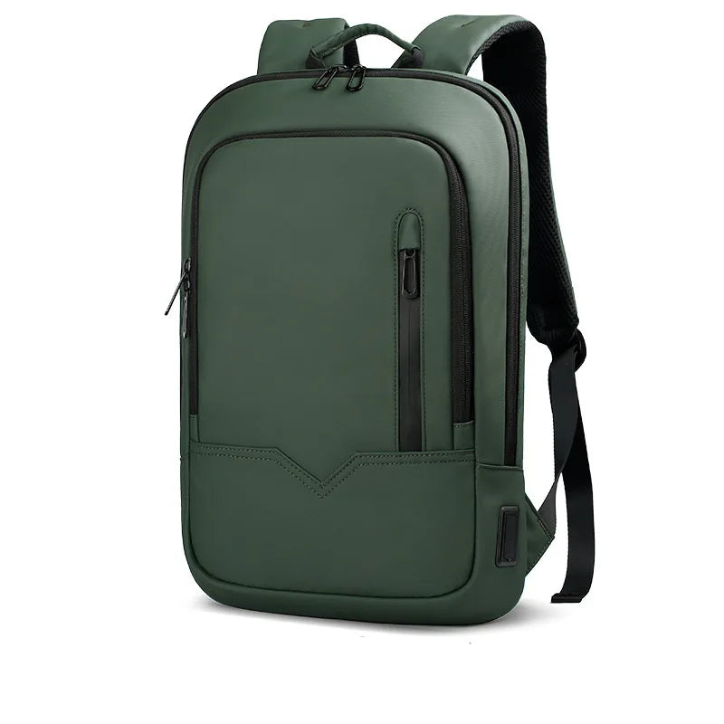Slim Backpack For Men 15.6 Inch Laptop Bags Waterproof Minimalist Business Backpack With USB Charging Casual Travel Work Bag
