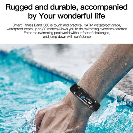 C60 IP67 Waterproof 1.1 inch Smart Fitness Band