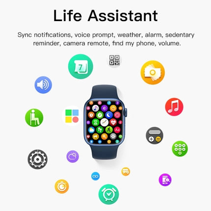 CT7 1.7 inch Color Screen Smart Watch,Support Heart Rate Monitoring/Blood Pressure Monitoring