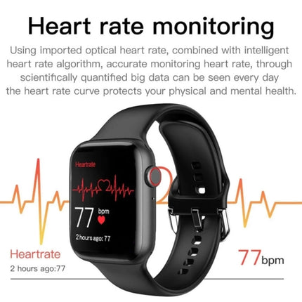 T500 Plus 1.44 inch Color Screen Smart Watch,Support Heart Rate Monitoring/Blood Pressure Monitoring