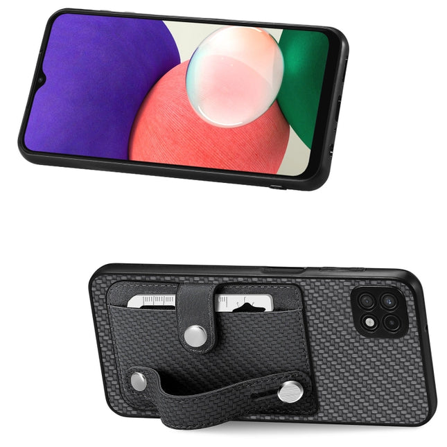 Wristband Kickstand Wallet Back Phone Case with Tool Knife