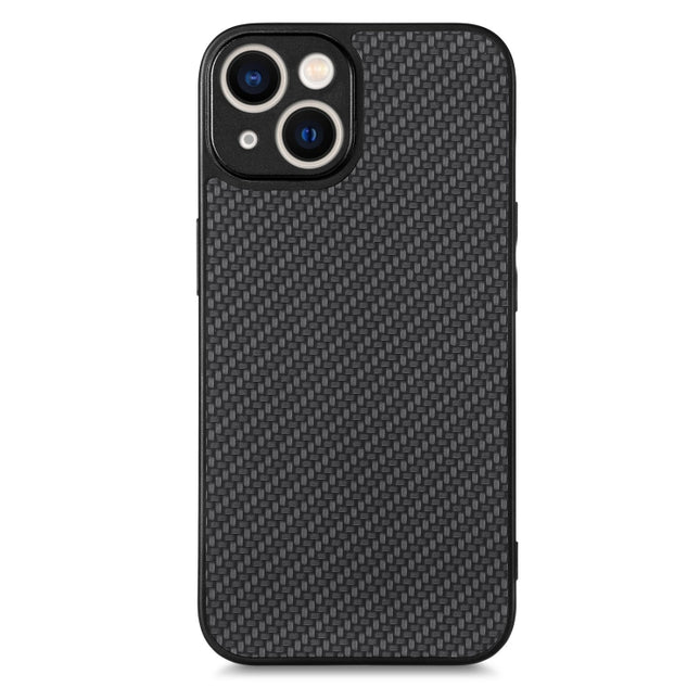 Carbon Fiber Texture Leather Back Phone Case
