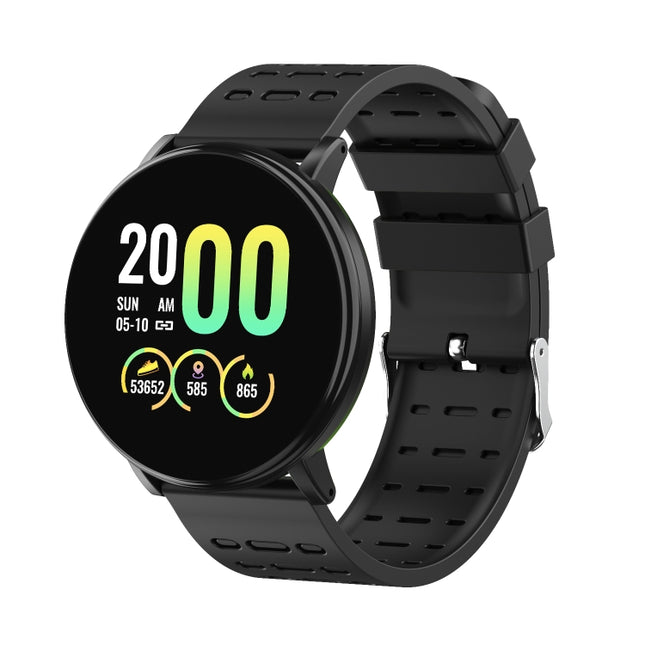 119plus 1.3inch IPS Color Screen Smart Watch IP68 Waterproof,Support Call Reminder /Heart Rate Monitoring/Blood Pressure Monitoring/Blood Oxygen Monitoring