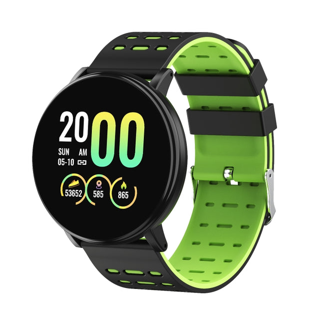 119plus 1.3inch IPS Color Screen Smart Watch IP68 Waterproof,Support Call Reminder /Heart Rate Monitoring/Blood Pressure Monitoring/Blood Oxygen Monitoring