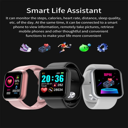 D20 1.3inch IPS Color Screen Smart Watch IP67 Waterproof,Support Call Reminder /Heart Rate Monitoring/Blood Pressure Monitoring/Sedentary Reminder
