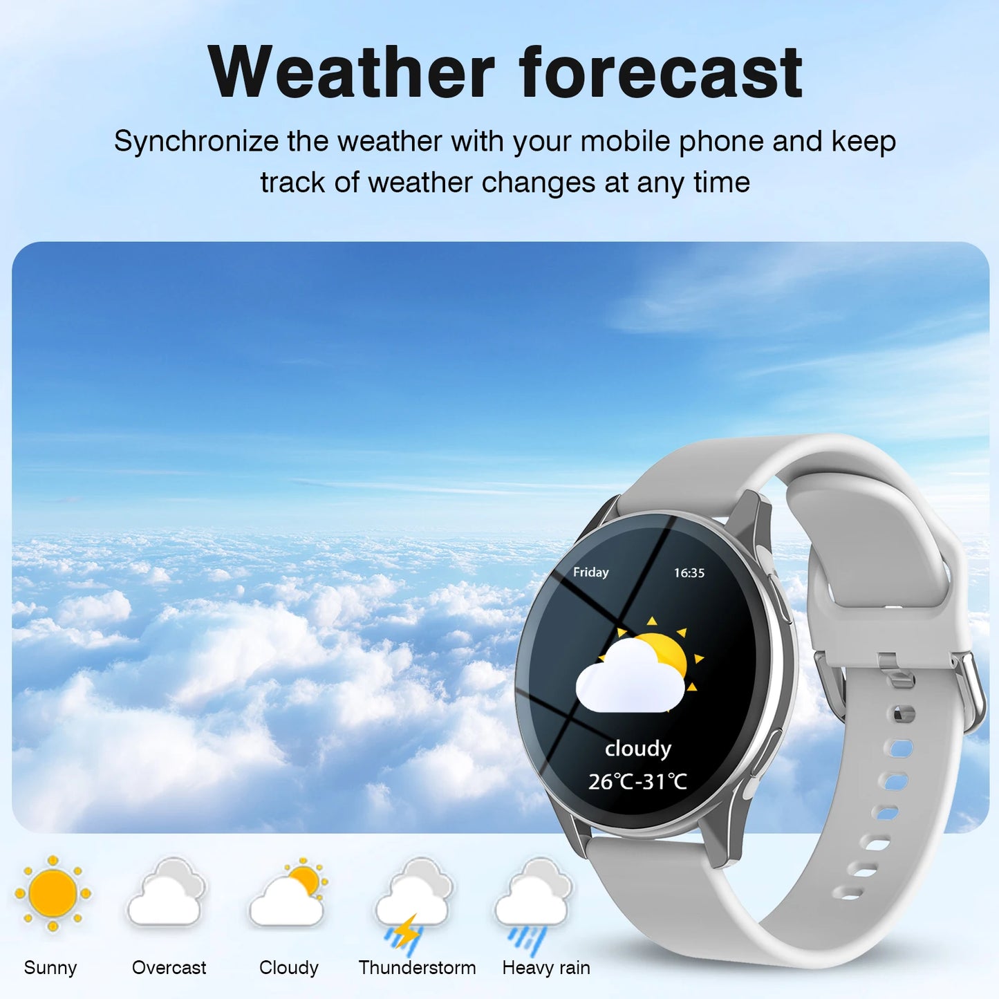 Smart Watch, Wireless Call/Dial, Multi-Sport Mode, Multiple APP Reminders, Suitable for Men and Women, Compatible with IPhone/An