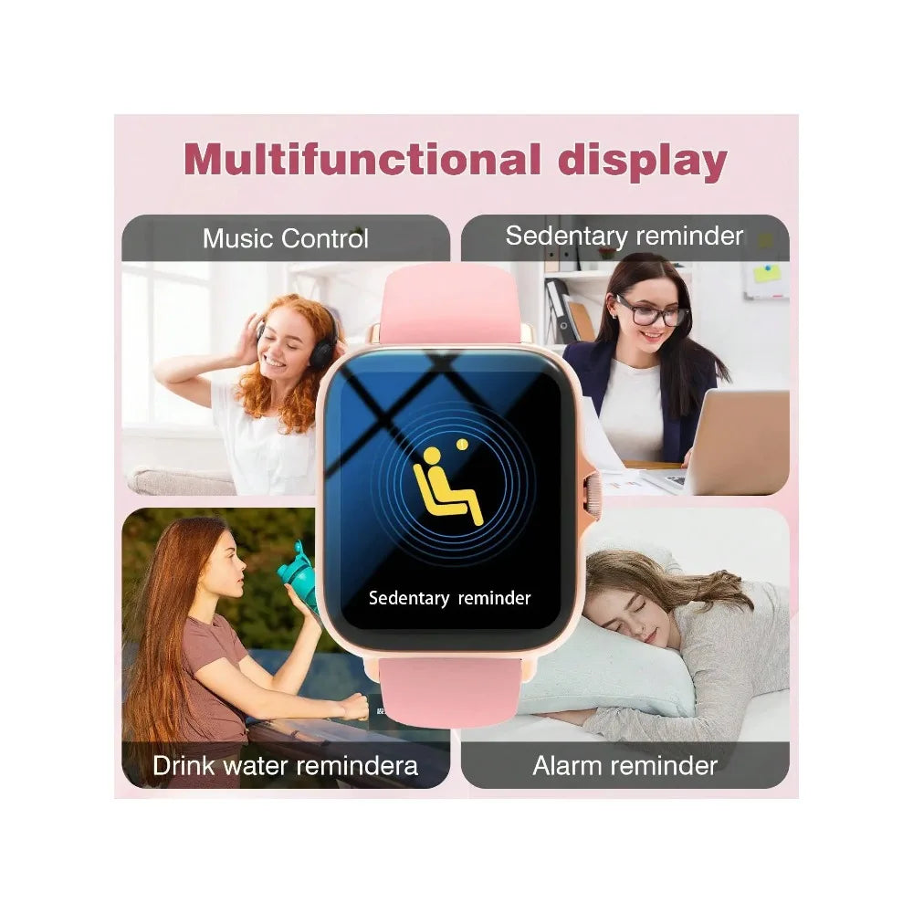 Smart Watch, Wireless Call/Dial, Multiple APP Alerts, Sports Watch, Customized Wallpaper, iPhone/Andriod