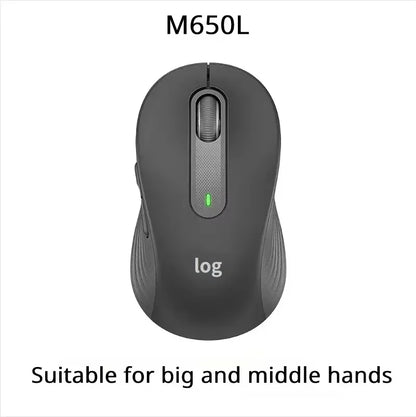 Logitech M650/M650L office laptop mouse, with a slim and portable design, making it easy to carry around for commuting.