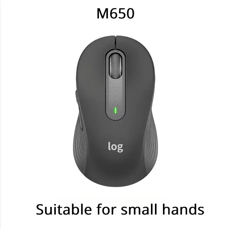 Logitech M650/M650L office laptop mouse, with a slim and portable design, making it easy to carry around for commuting.