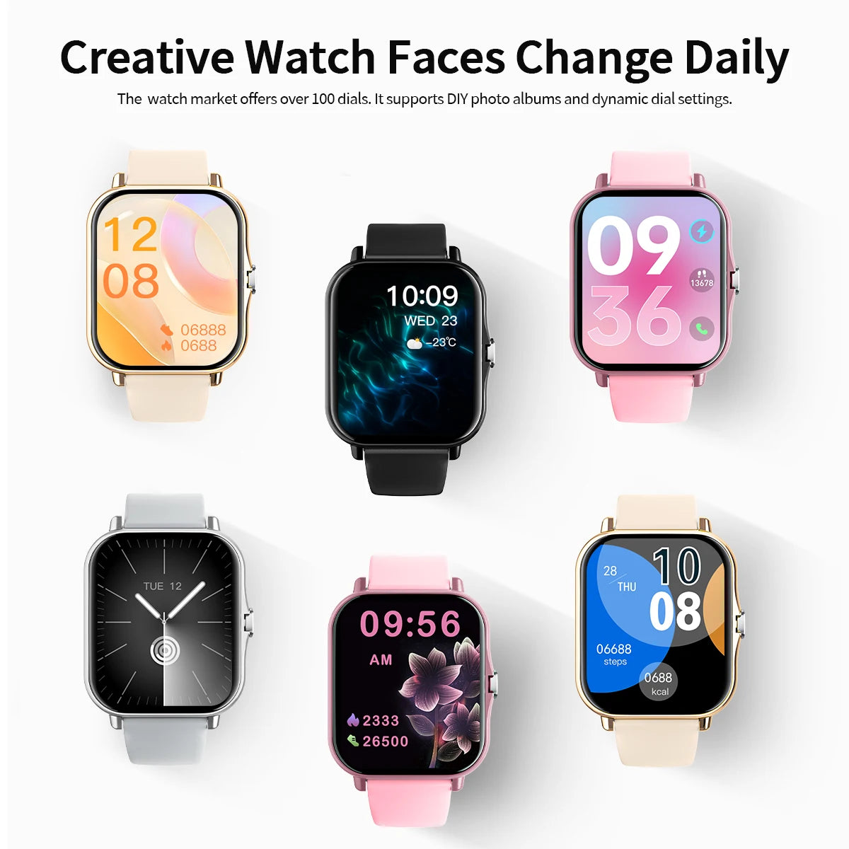 2025 Smart Watch 1.83-inch TFT Display Screen Bluetooth Calling Multiple Sport Modes Men Women Smartwatch For Android&IOS