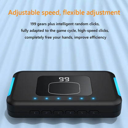 Smart Phone Wireless Auto Screen Clicker Bluetooth-Compatible 199 Gear Adjust Mute for All Smart Phone for Live Stream Play Game