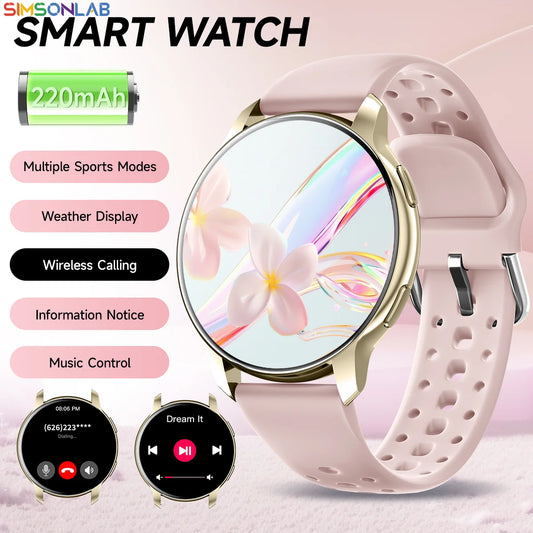 NEW Hot Smartwatch 1.46''Touch Screen Bluetooth Call Voice Assistant Camera Music Control Information Push for Men Women Gifts