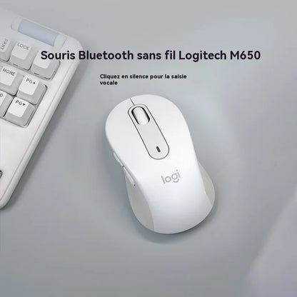 Logitech M650/M650L office laptop mouse, with a slim and portable design, making it easy to carry around for commuting.