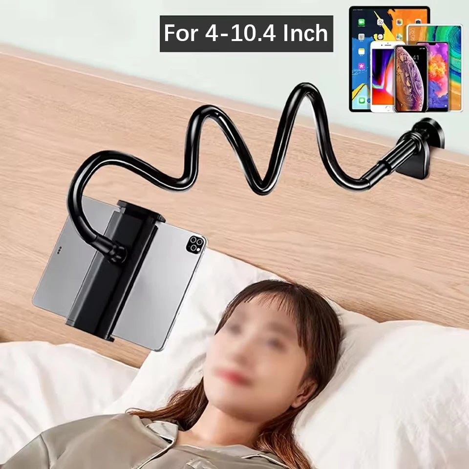 Lazy tablet computer bracket Bed Adjustable Flexible Arm Tablets Mount Clamp on Table For iPad Air Mini Or Other 4-10.6" Devices