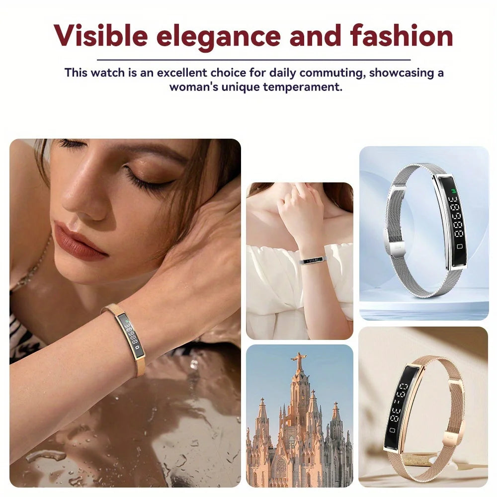 2026 Women Smart Bracelet With Heart Rate Monitor Activity Fitness Tracker Sports Wristband Waterproof Smart Watch Men Smartband