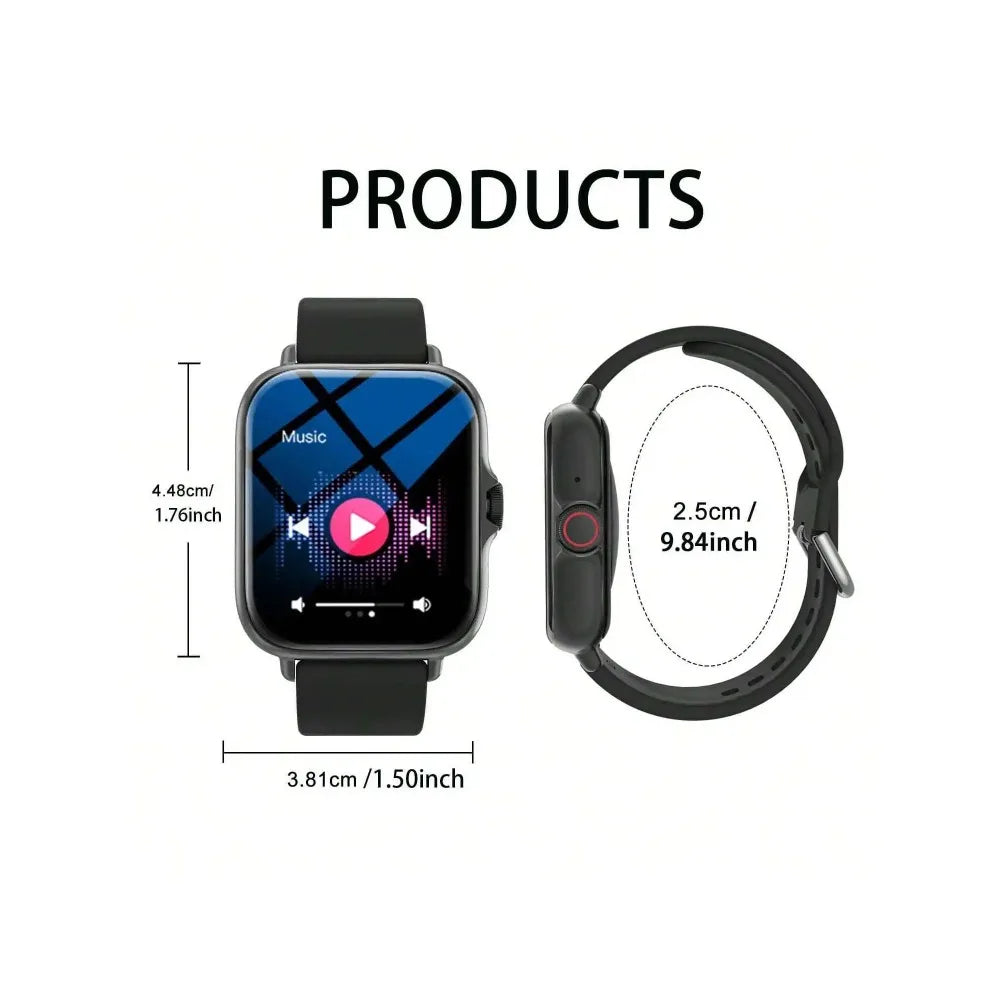 Smart Watch, Wireless Call/Dial, Multiple APP Alerts, Sports Watch, Customized Wallpaper, iPhone/Andriod
