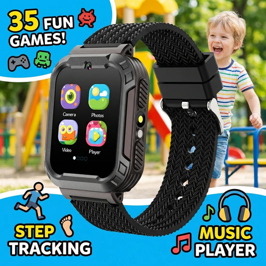 Smart Watch For Kids With 35 Games Camera Video Recorder Music Calculator Calendar Flashlight Pedometer Smartwatch Kids Gift Toy