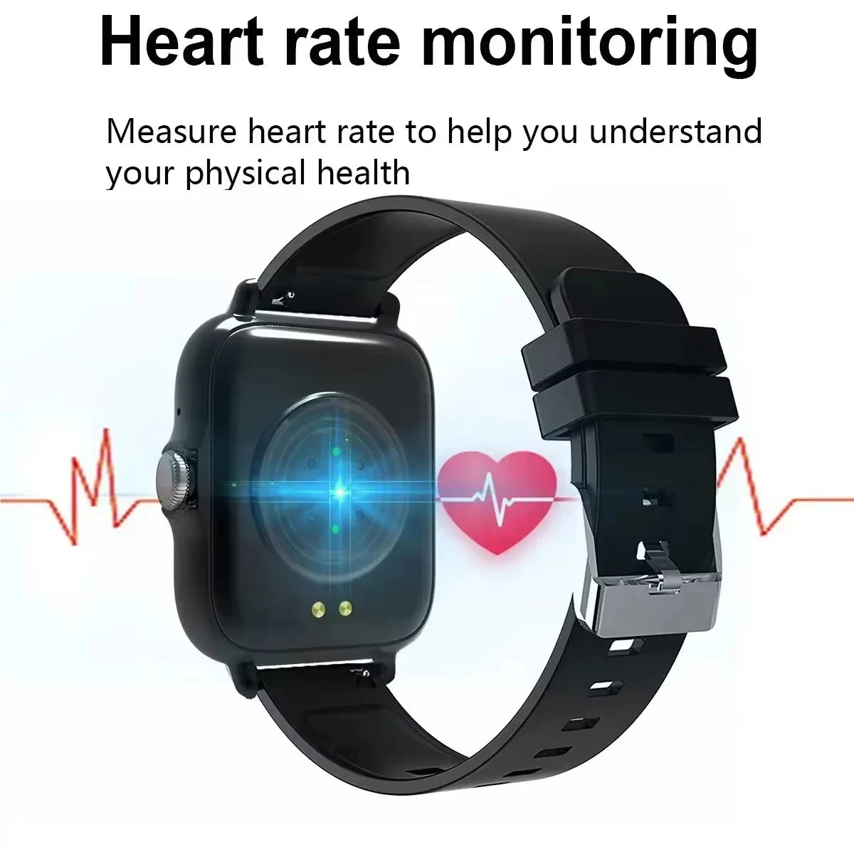 VIVO Smart Watch  Android iPhone 2.01 Inch HD Display Answer Make Call Message Preview Sport Modes DIY Dial Weather Forecast For