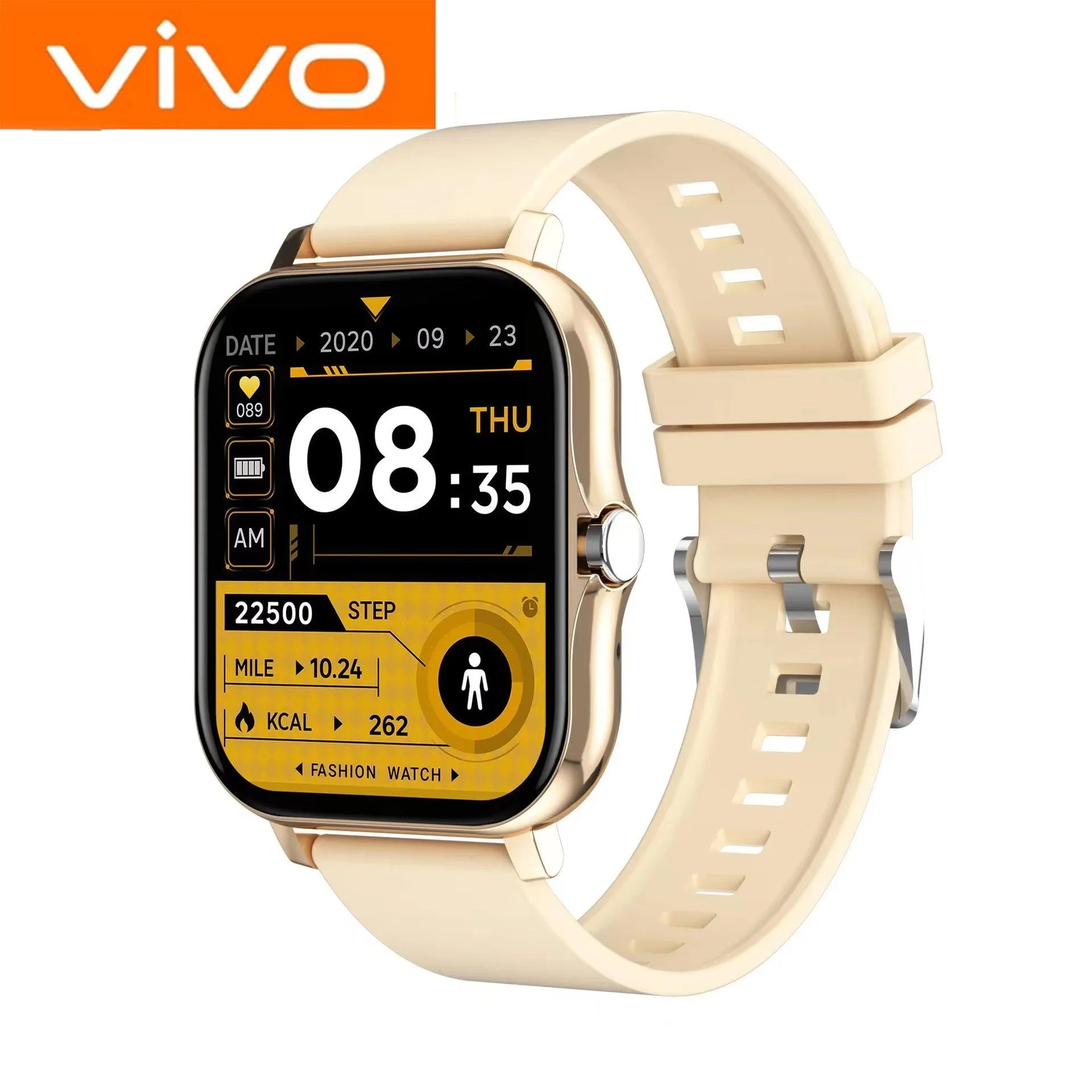 VIVO Smart Watch  Android iPhone 2.01 Inch HD Display Answer Make Call Message Preview Sport Modes DIY Dial Weather Forecast For