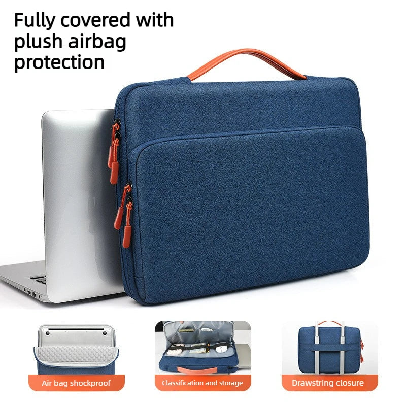 Laptop bag inner bag thickened airbag waterproof laptop briefcase wear-resistant 13/13.3/13.6/14.1/15.4/15.6/16 inch handbag