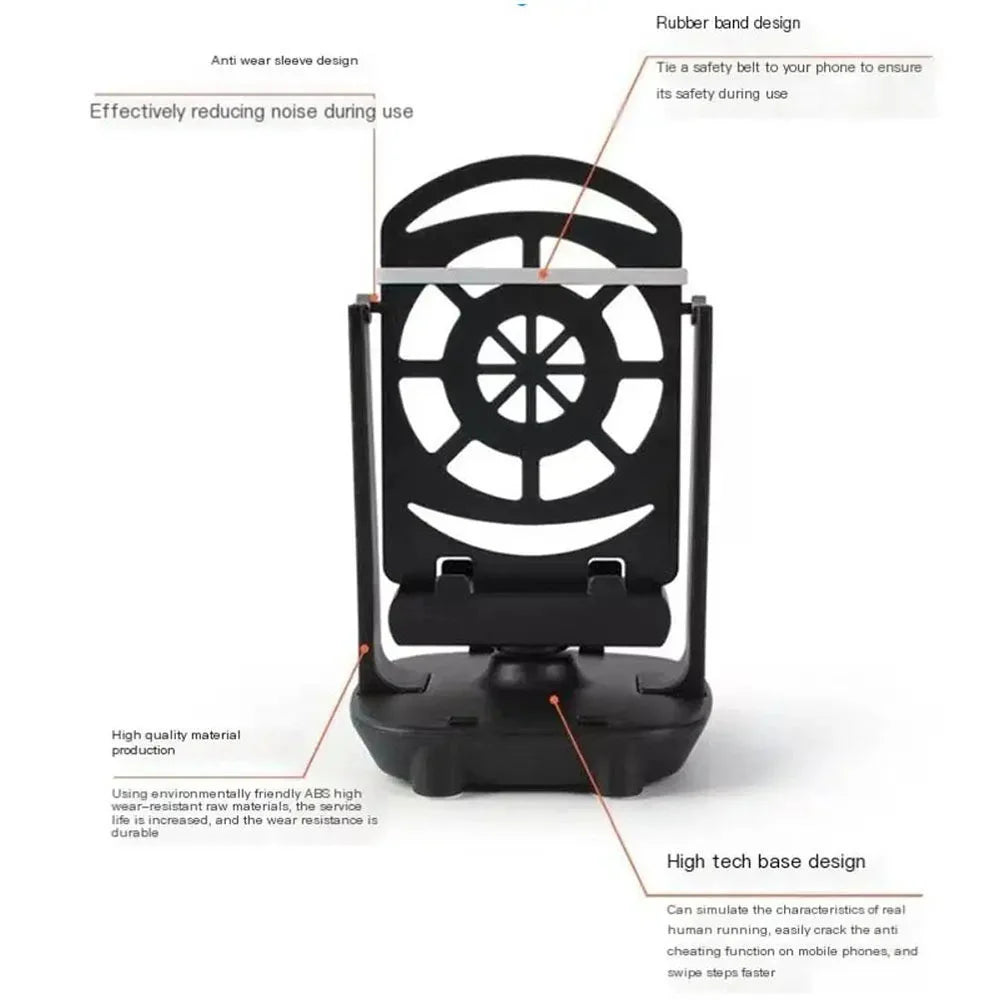Desktop Walking Swing Shaker Mobile Phone Holder Automatic Device Shake Phone Wiggler Pedometer Brush Stepper For All Smartphone