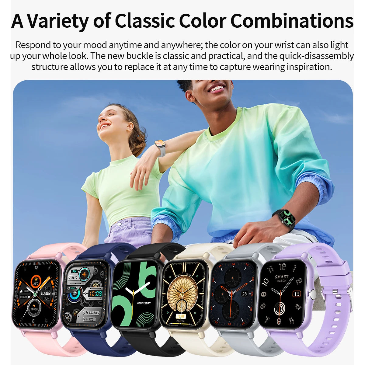 New Smartwatch 1.83-inch Touch Screen Voice Assistant Camera Control Bluetooth Call for Android/IOS Sports Watch Men Women 2026