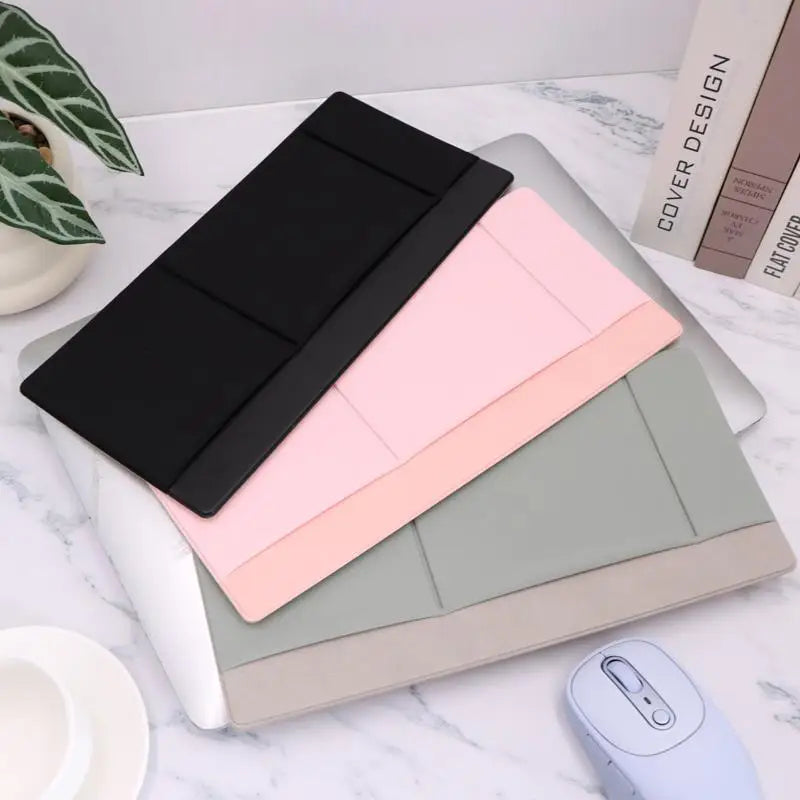 【Self-Adhesive Mouse Bag Notebook Computer Data Cable Hard Disk Storage Bag Cloth Storage Pouch】