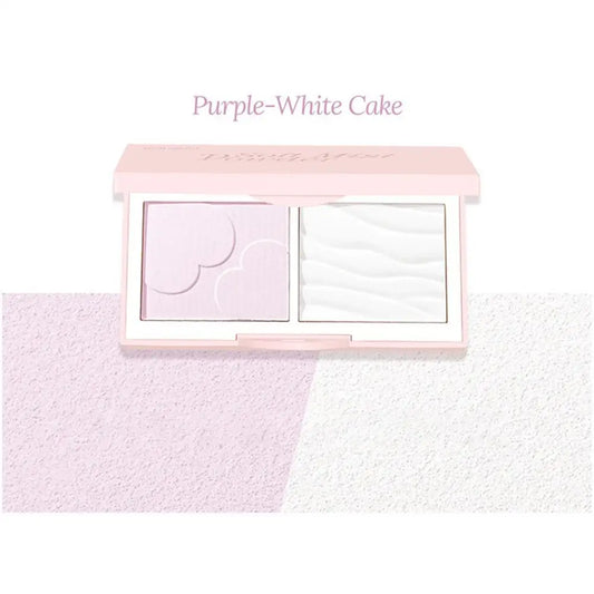 Matte Compact Powder Dual Color Long Lasting Finishing Oil Control Lightweight Pore Blurring Setting Natural Beauty Makeup