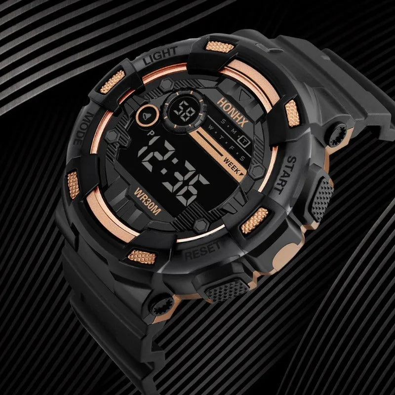 Electronic watch, student men's sports multi-function LED electronic watch