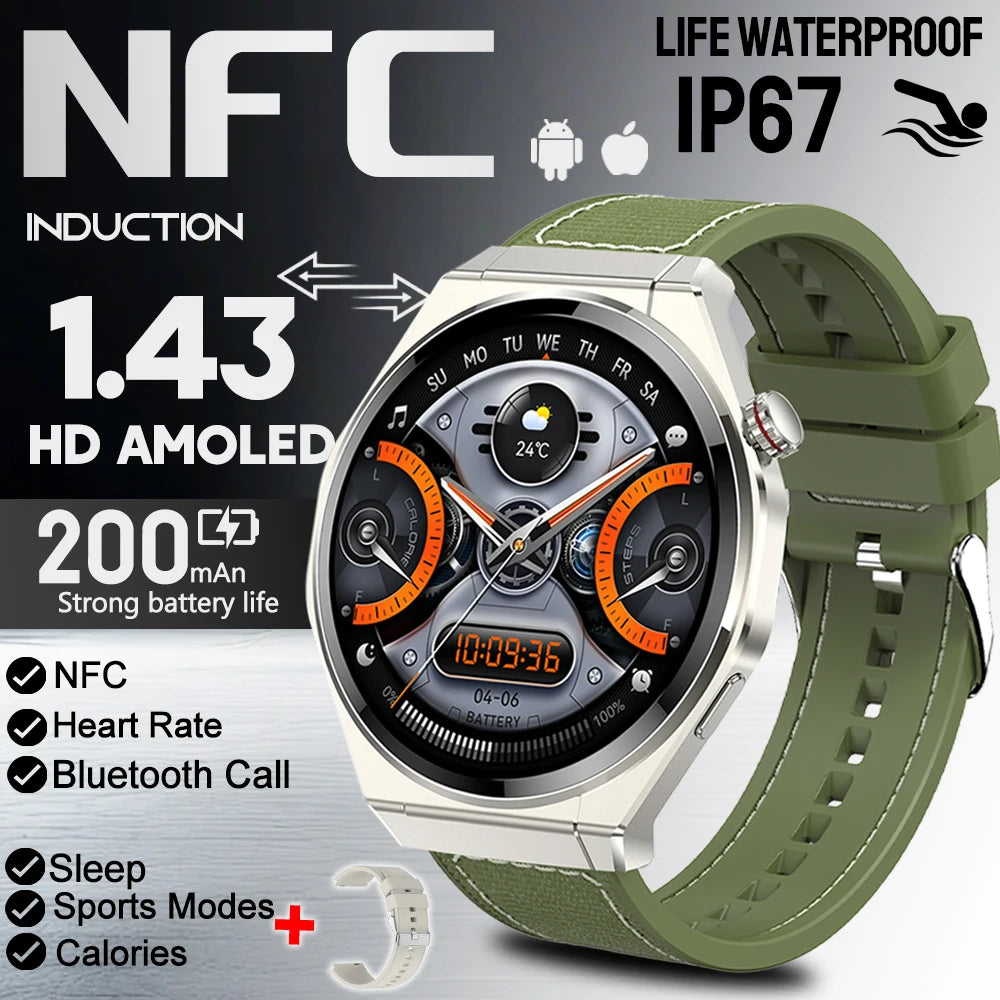 2026 New Smart Sports Watch Bluetooth Call 100+ Sports Mode IP67 Waterproof Health Reminder Sedentary Reminder Sleep Smart Watch