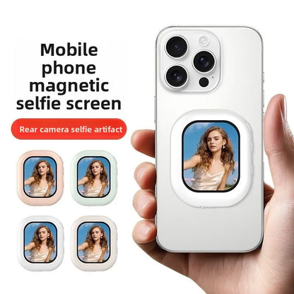 Wireless Magnetic Phone Screen Projector for iPhone Android Auto Selfie Photography Mirroring Streaming Media Device